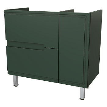 Тумба под раковину Taliente Cevia TA-MBC-90PR(L)-grigio verde 90х40 подвесная цвет зеленый